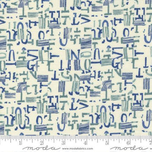 Moda Fabrics Collage Sky  16952 13