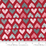 Moda Fabrics Flirt Hearts Red  55570 22