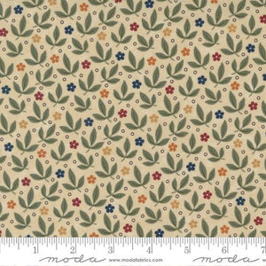 Moda Fabrics Fluttering  Leaves Beechwood  9734 11