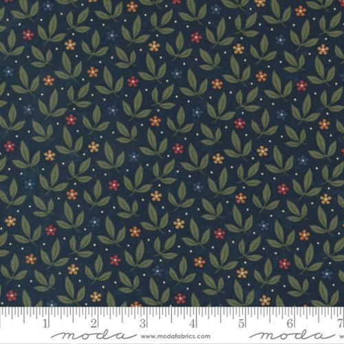 Moda Fabrics Fluttering  Leaves Blue Spruce  9734 14