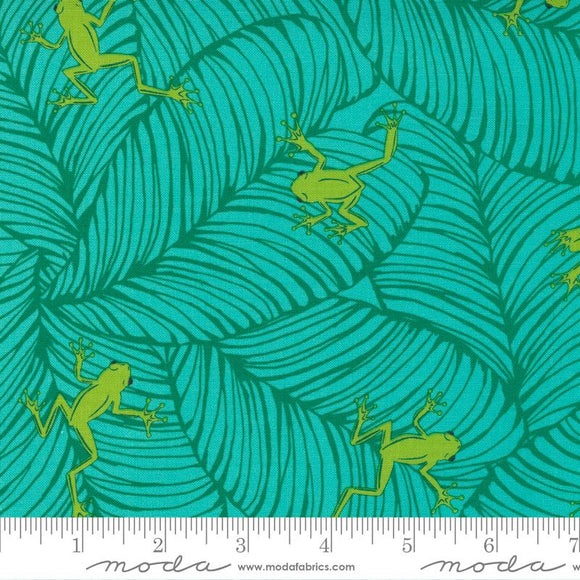 Moda Fabrics Jungle Paradise Peacock 20786 18