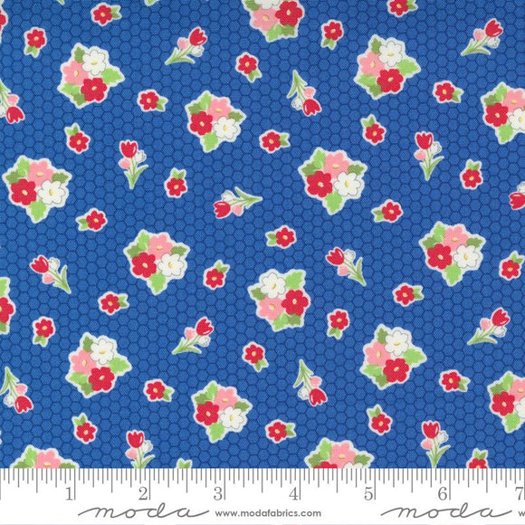 Moda Fabrics Love Lily Blueberry 24112 17