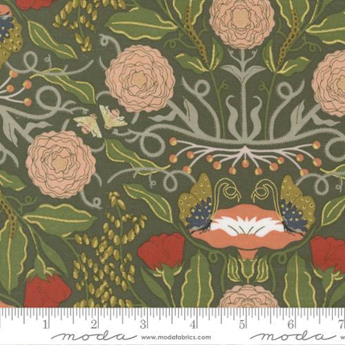 Moda Fabrics Meadowmere Metallic Forest 48360 33M