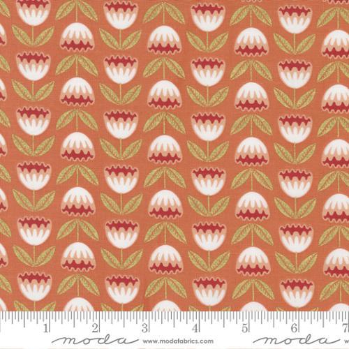 Moda Fabrics Meadowmere Metallic Terracotta 48362 36M