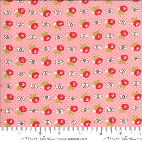 Moda Fabrics Shine On Beesley Pink 55216 15