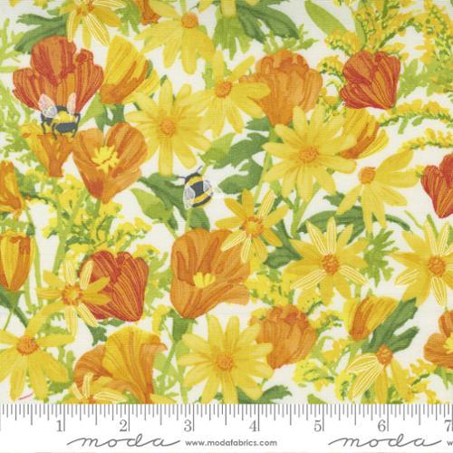 Moda Fabrics Wild Blossoms Cream 48731 11