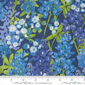 Moda Fabrics Wild Blossoms Navy 48732 25