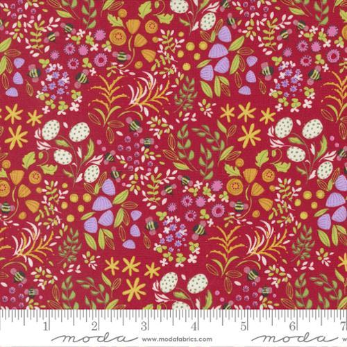 Moda Fabrics Wild Blossoms Poppy 48735 19