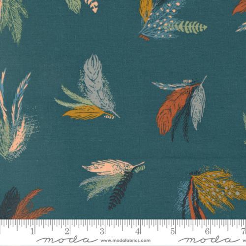 Moda Fabrics Woodland Wildflowers Dark Lake  45581 18