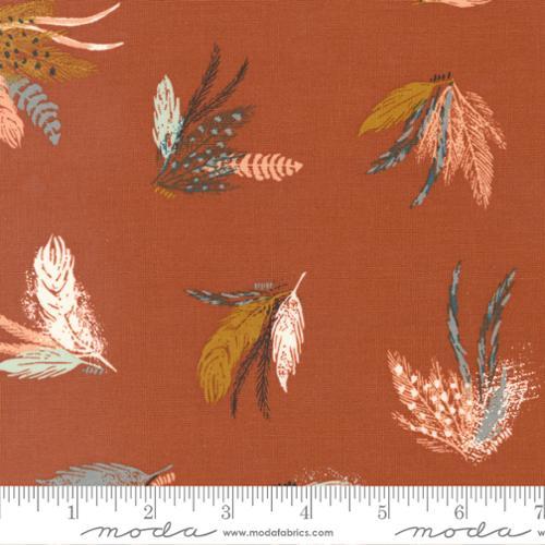Moda Fabrics Woodland Wildflowers Rust  45581 24