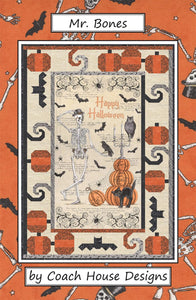 Mr Bones Quilt Pattern from Coach House Designs  finished size 38" x 58"  CHD-2151