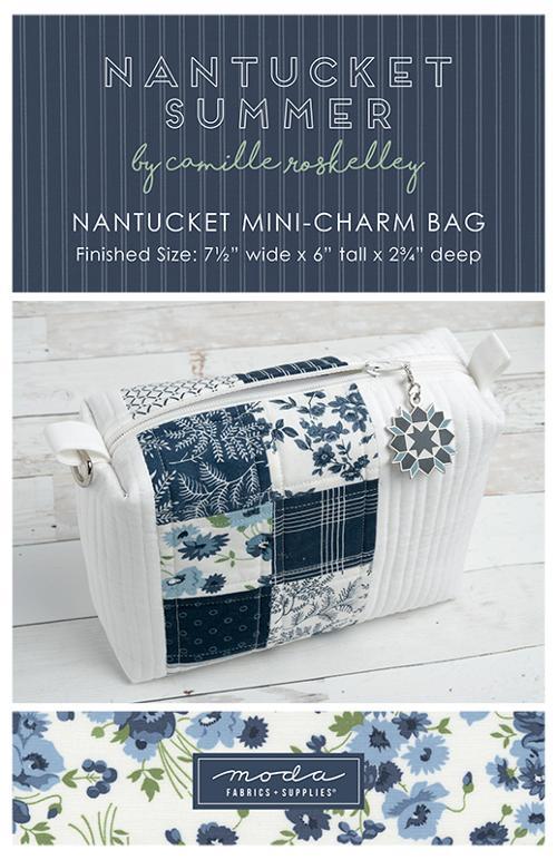 Nantucket Summer Mini Charm Bag Pattern 7.5x6x2.75
