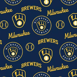 Needlecraft Inc. Fabrictrad MLB Milwaukee Brewers 58/60" wide