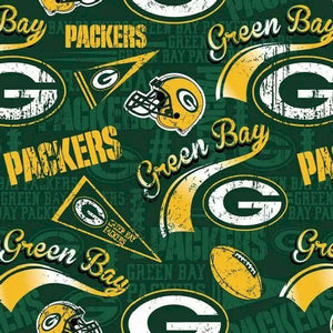 Needlecraft Inc. Fabrictrad NFL Cotton Green Bay Packers  58/60" wide