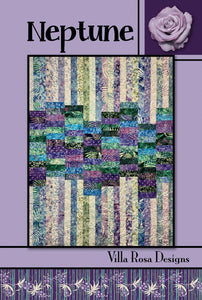 Neptune Quilt Pattern finished size 48" x 62" pattern by Villa Rosa Designs