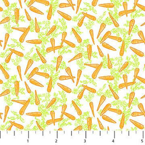 Northcott Bunnies For Baby 10215-10 White