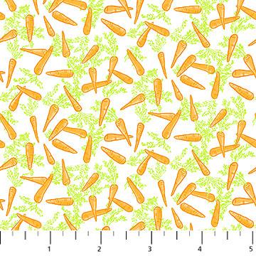 Northcott Bunnies For Baby 10215-10 White
