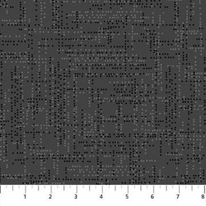 Northcott Fabrics Dot Matrix Gray 10110-95