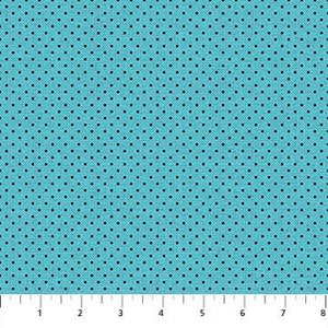 Northcott Fabrics I've Got A Notion Teal Black 24545-64