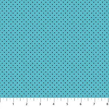Northcott Fabrics I've Got A Notion Teal Black 24545-64