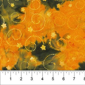 Northcott Fabrics Midnight Magic Batik  Cheese Sauce  83004-57