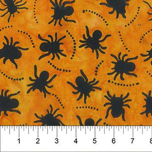 Northcott Fabrics Midnight Magic Batik  Pumpkin  83002-58