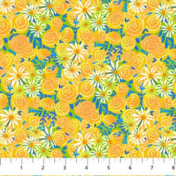 Northcott Fabrics Quilt Retreat Yellowi DP25155-52