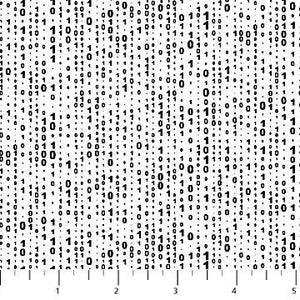 Northcott Fabrics Rollicking Robots Binary 10037-10