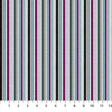 Northcott Fabrics Silhouette Barcode Stripe 23992-99