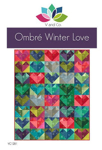Ombre Winter Love Pattern by Vanessa Christenson finished size 40"x48"