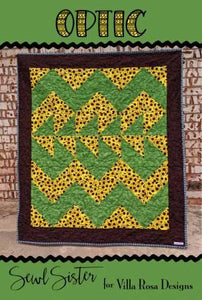 Optic  Pattern from Villa Rosa Designs finished size 46"x 52"