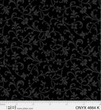 P & B Textiles Onyx Black Texture on Black 4664K