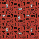 QT Fabrics Aquatic Steampunkery Number Toss Brick 1649 28393 R