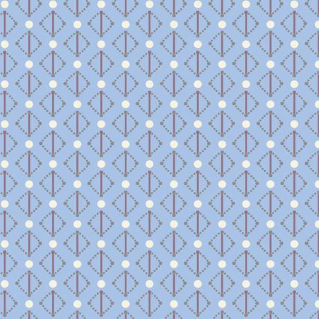 QT Fabrics Coco Chic Diamond Dots Blue 1649 28095  B 150