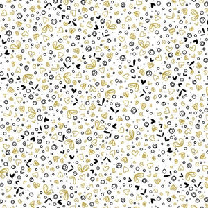 QT Fabrics Dandelion Wishes Doodles & Hearts 1649 29280 Z 150