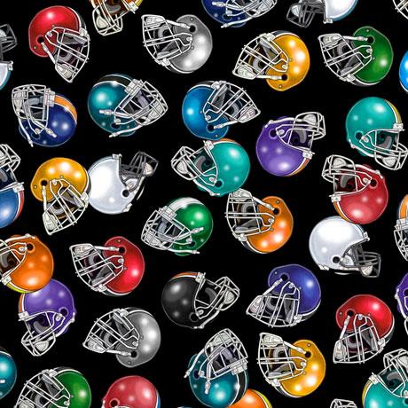 QT Fabrics Football Novelteenie Football Helmets Black 27985 J