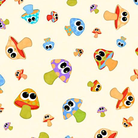 QT Fabrics Hip Hop Mushrooms 1649 28696-E