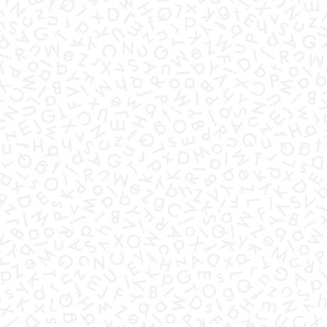 QT Fabrics Illusions Alphabets - White 1649 26760 Z 150