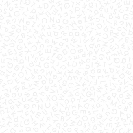 QT Fabrics Illusions Alphabets - White 1649 26760 Z 150