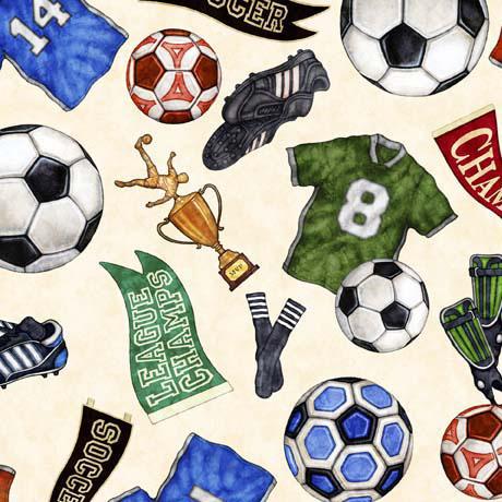 QT Fabrics Just for Kicks Everything Soccer 1649 29751 E