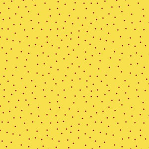 QT Fabrics Steampunk Halloween Dot Yellow/Red 1649 27775 SR