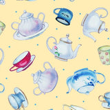 QT Fabrics This & That III Teapots Yellow 27824-S