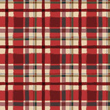 Clothworks Quilt Minnesota 2021 Flannel Plaid Light Red Y3324-4
