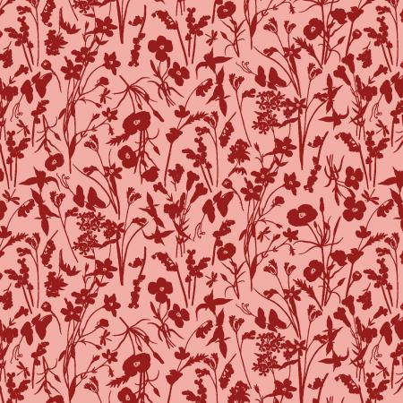 RJR Fabrics Ode To Poppies Hidden Foliage Peach Blossom RJ4402-PB3