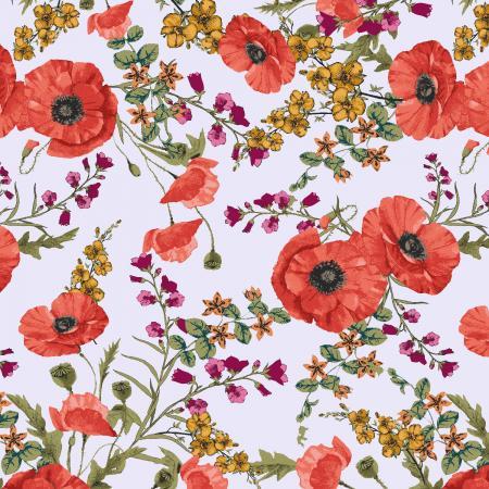 RJR Fabrics Ode To Poppies Poppy Fields Common Red RJ4400-CR3