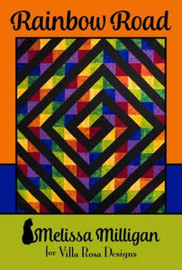 Rainbow Road Quilt Pattern from Villa Rosa Designs finished size 60"x70"