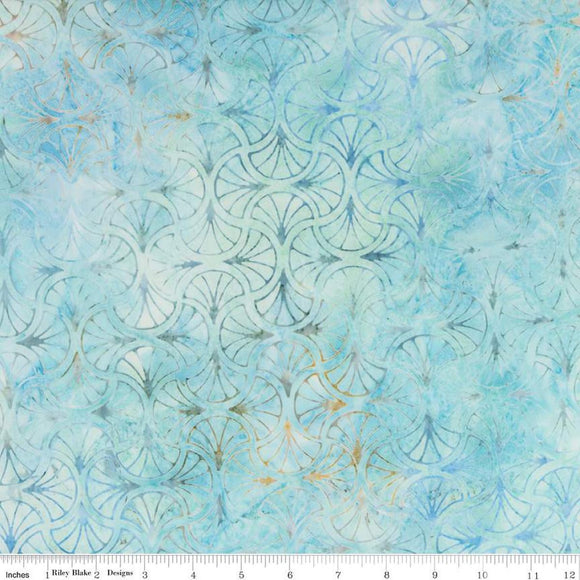 Riley Blake Designs Expressions Batiks Tjaps Cerulean  BTPT1180