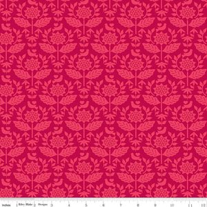 Riley Blake Designs Flour & Flower Wallpaper Berry C14011-Berry