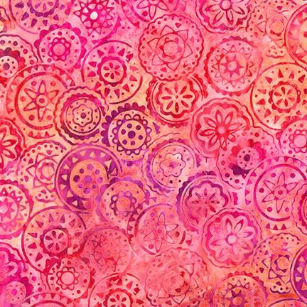 Robert Kaufman Fabrics Artisan Batiks Moodscapes Coral  20944-143