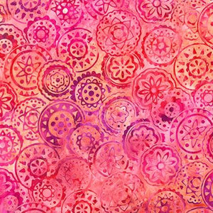 Robert Kaufman Fabrics Artisan Batiks Moodscapes Coral  20944-143